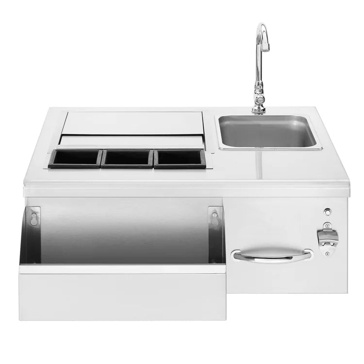 Novo 30" Lighted Beverage & Prep Station