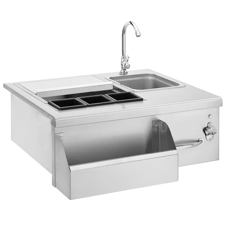 Novo 30" Lighted Beverage & Prep Station