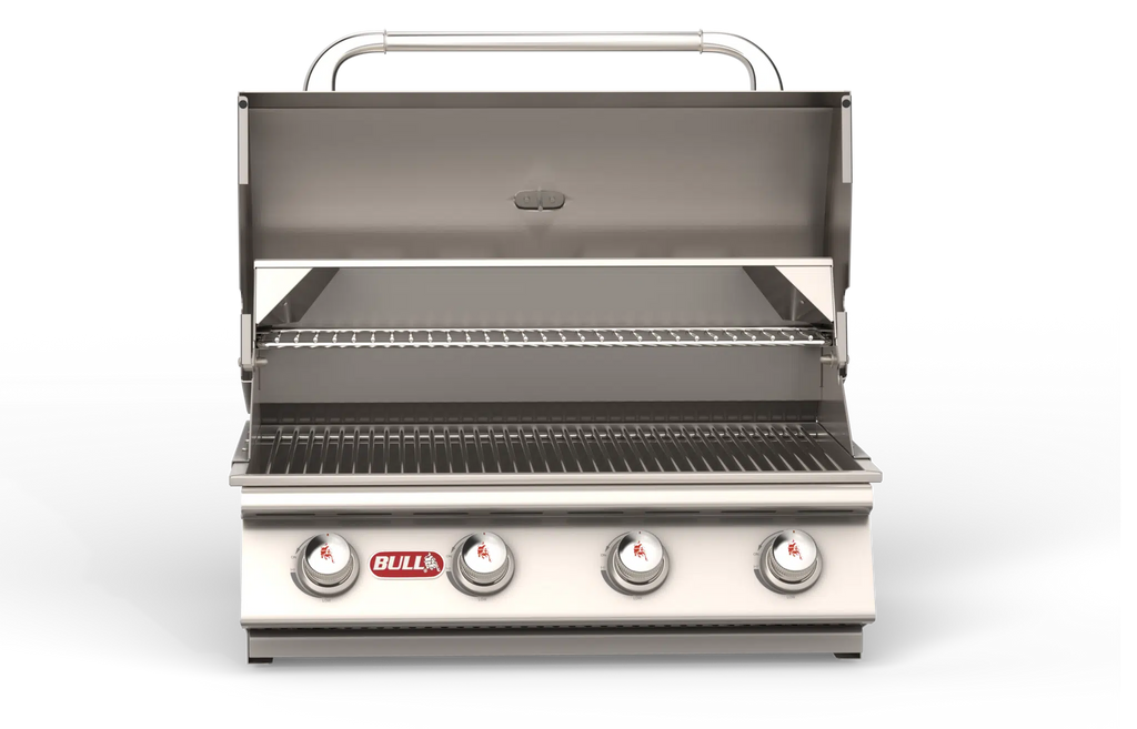 Bull - Outlaw – Stainless Steel 4 Burner Gas Grill Head w/ insulated jacket
