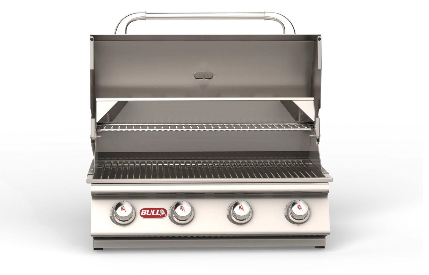Bull - Outlaw – Stainless Steel 4 Burner Gas Grill Head w/ Insulated Jacket