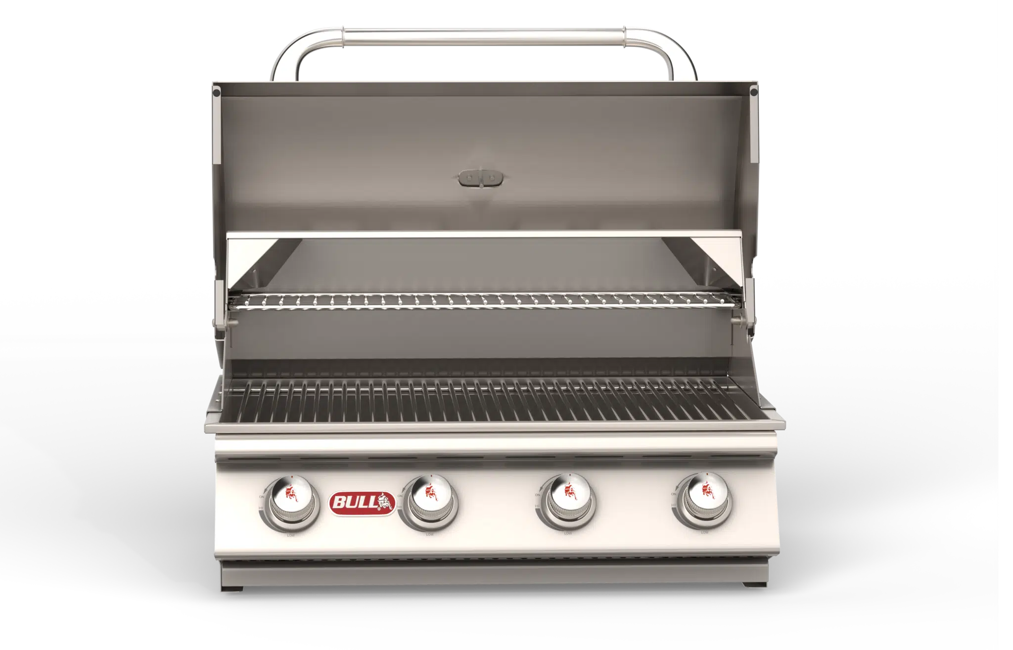 Bull - Outlaw – Stainless Steel 4 Burner Gas Grill Head w/ insulated jacket