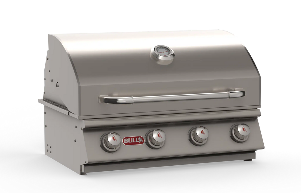 Bull - Outlaw – Stainless Steel 4 Burner Gas Grill Head w/ insulated jacket