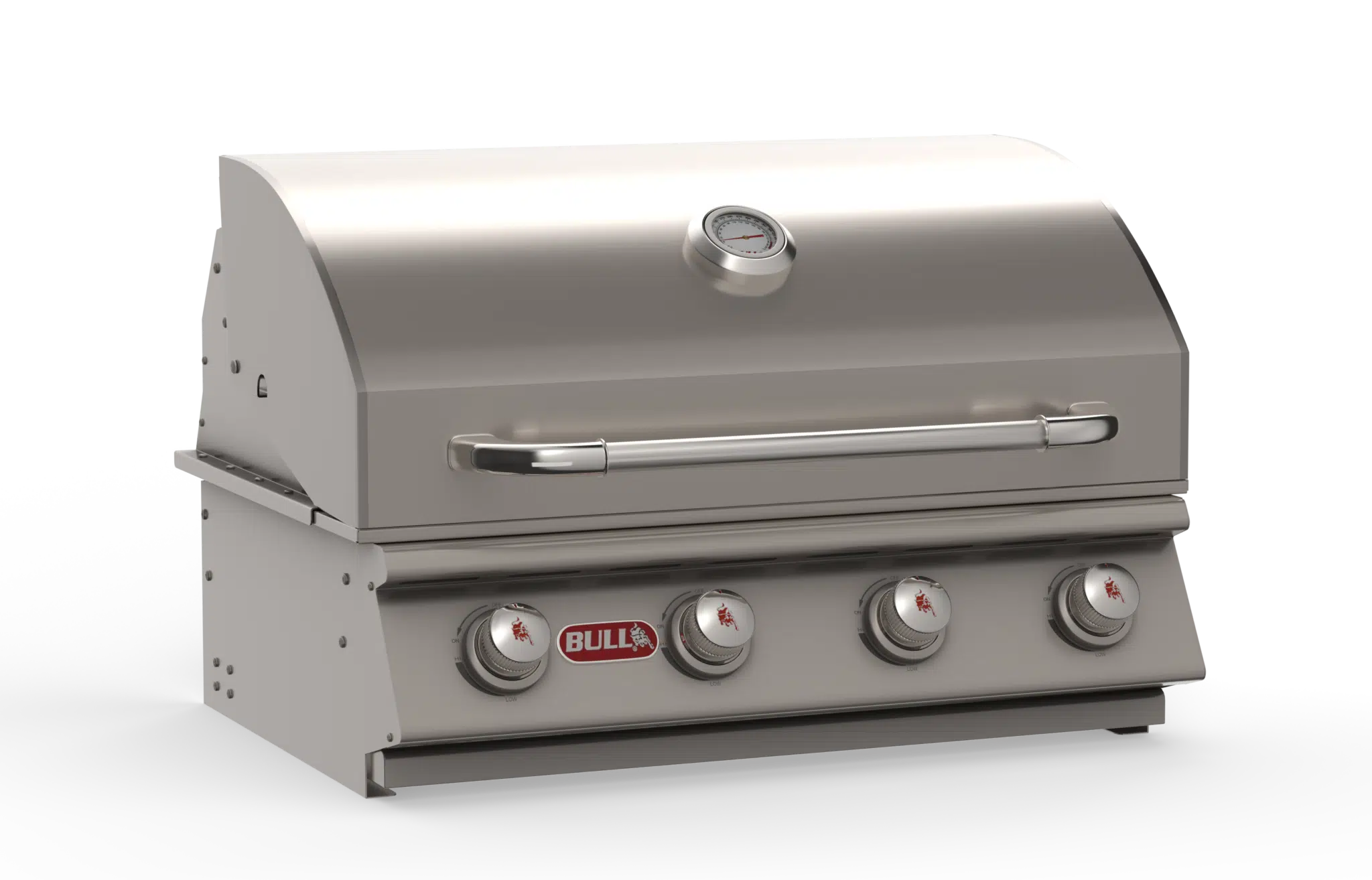 Bull - Outlaw – Stainless Steel 4 Burner Gas Grill Head w/ insulated jacket