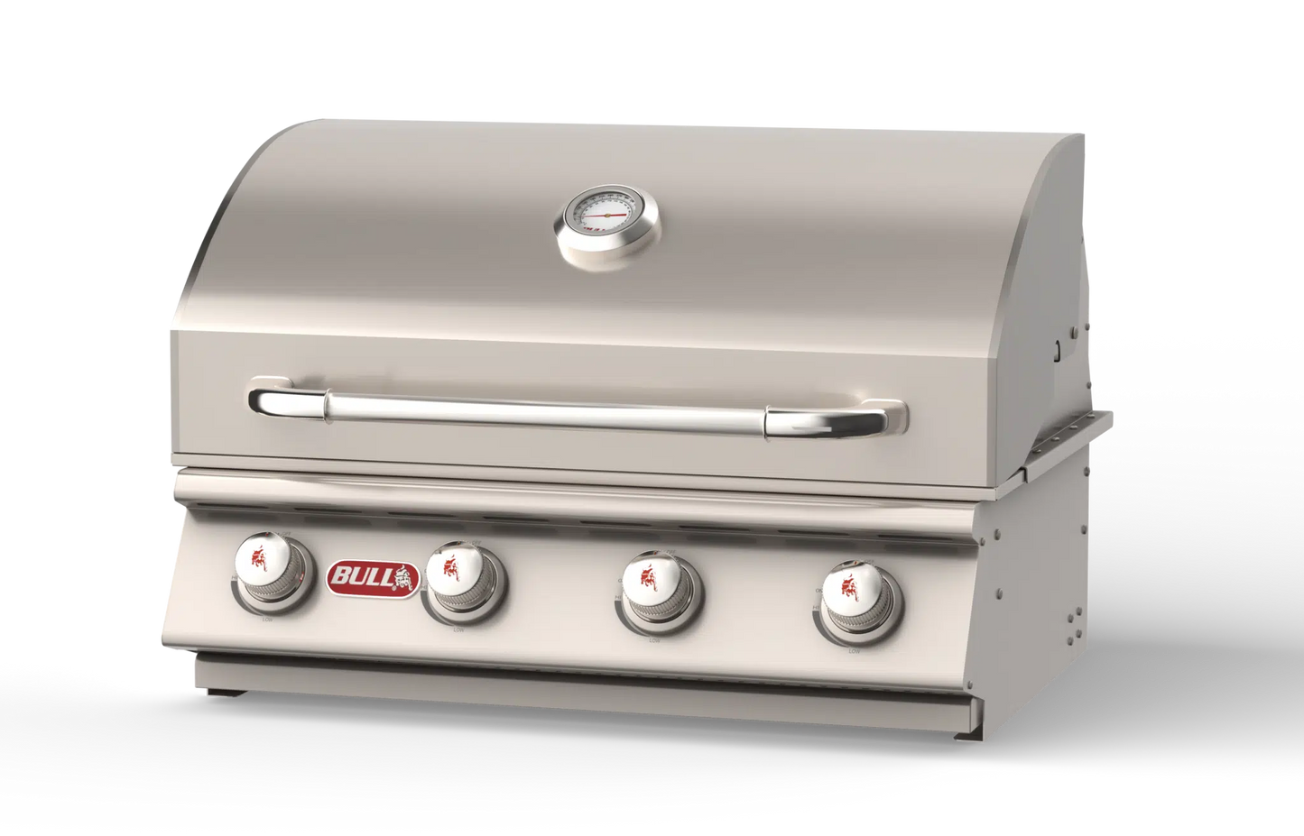 Bull - Outlaw – Stainless Steel 4 Burner Gas Grill Head w/ Insulated Jacket