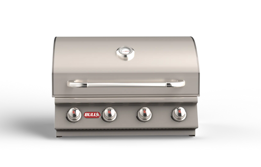 Bull - Outlaw – Stainless Steel 4 Burner Gas Grill Head w/ Insulated Jacket