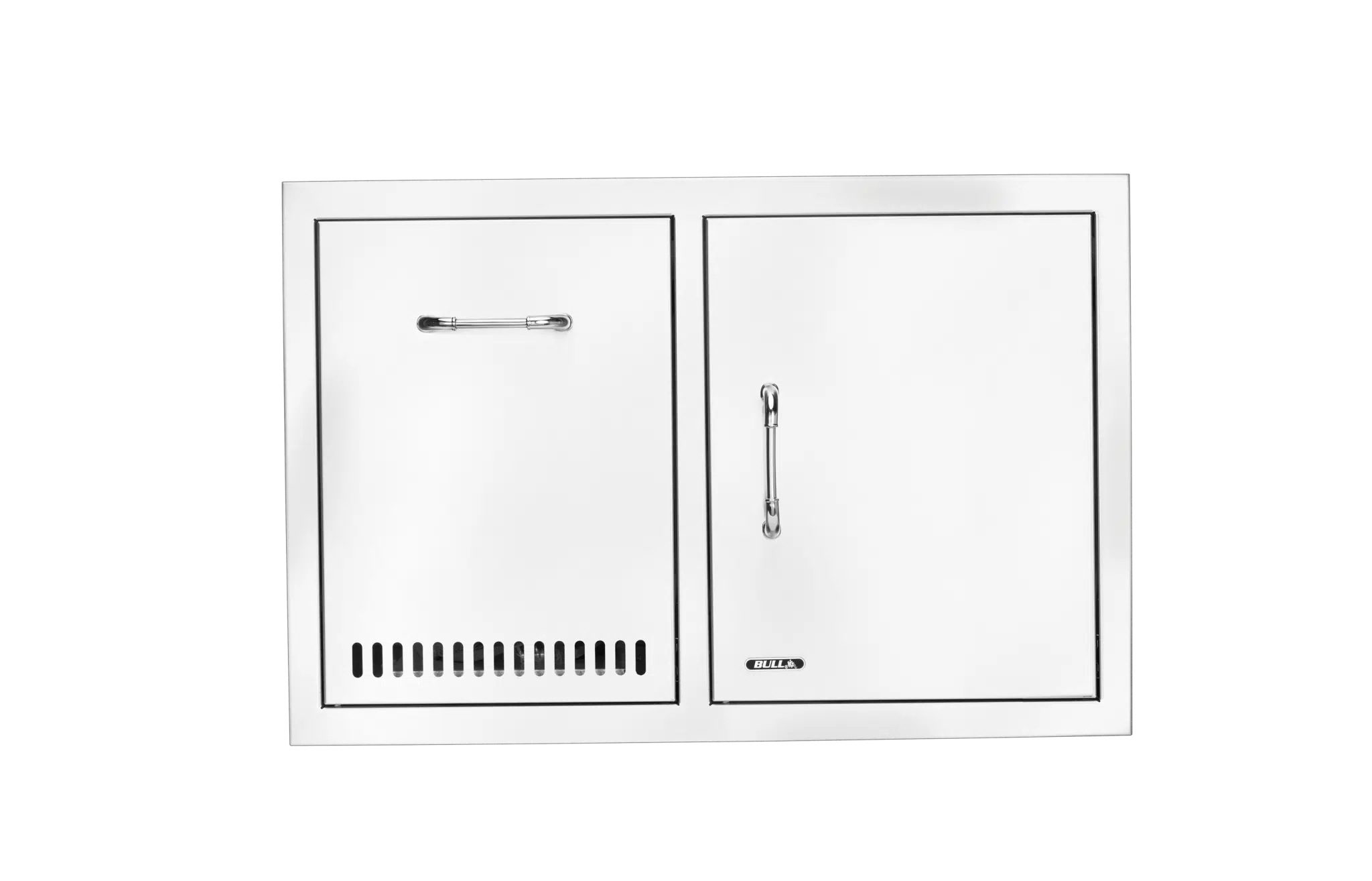 Bull - 30" Stainless-Steel Door/Propane Drawer Combo with Reveal