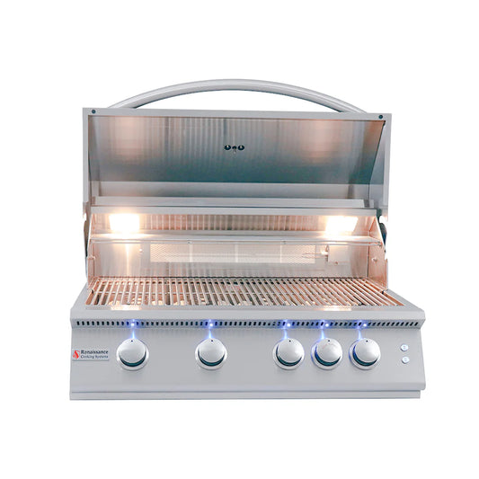 RCS 32" Premier Built-In Grill w/ LED Lights w/insulated jacket