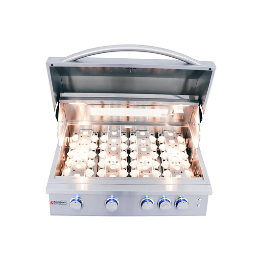 RCS 32" Premier Built-In Grill w/ LED Lights NG/LP