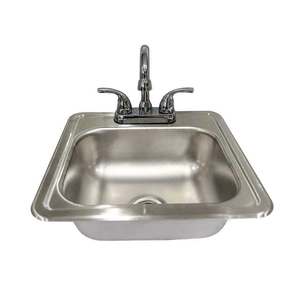 RCS Stainless Sink & Faucet (Was 107500) - 14 3/8" x 14 3/8"