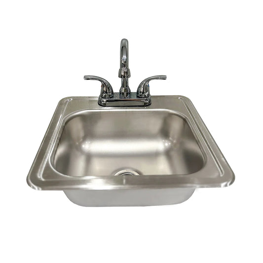 RCS Stainless Sink & Faucet (Was 107500) - 14 3/8" x 14 3/8"