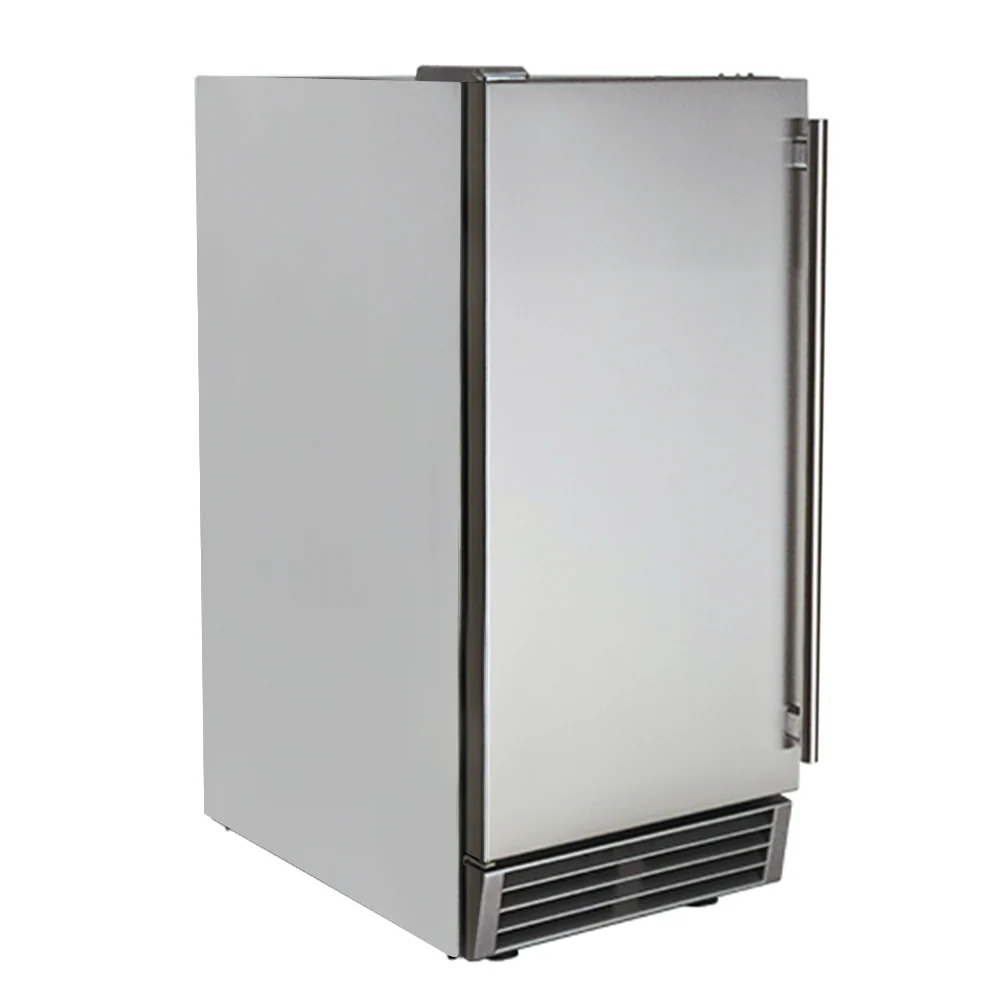 RCS Stainless Ice Maker - 26 lb Storage Capacity