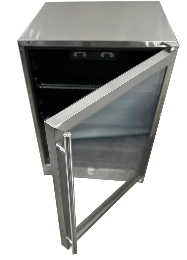 RCS Stainless Refrigerator - 5.01 Cu Ft. - UL Rated - Glass Door