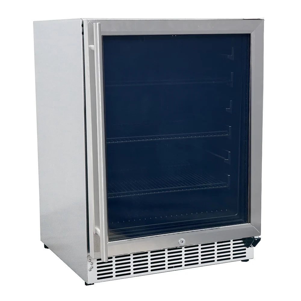 RCS Stainless Refrigerator - 5.01 Cu Ft. - UL Rated - Glass Door