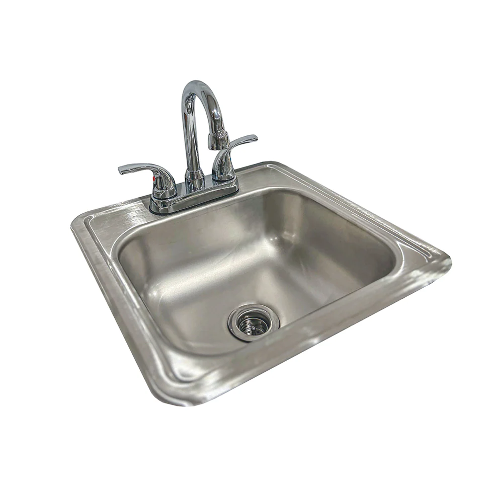 RCS Stainless Sink & Faucet (Was 107500) - 14 3/8" x 14 3/8"