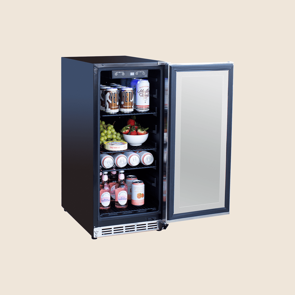 Summerset - 15" Outdoor Rated Refrigerator w/ Glass Door