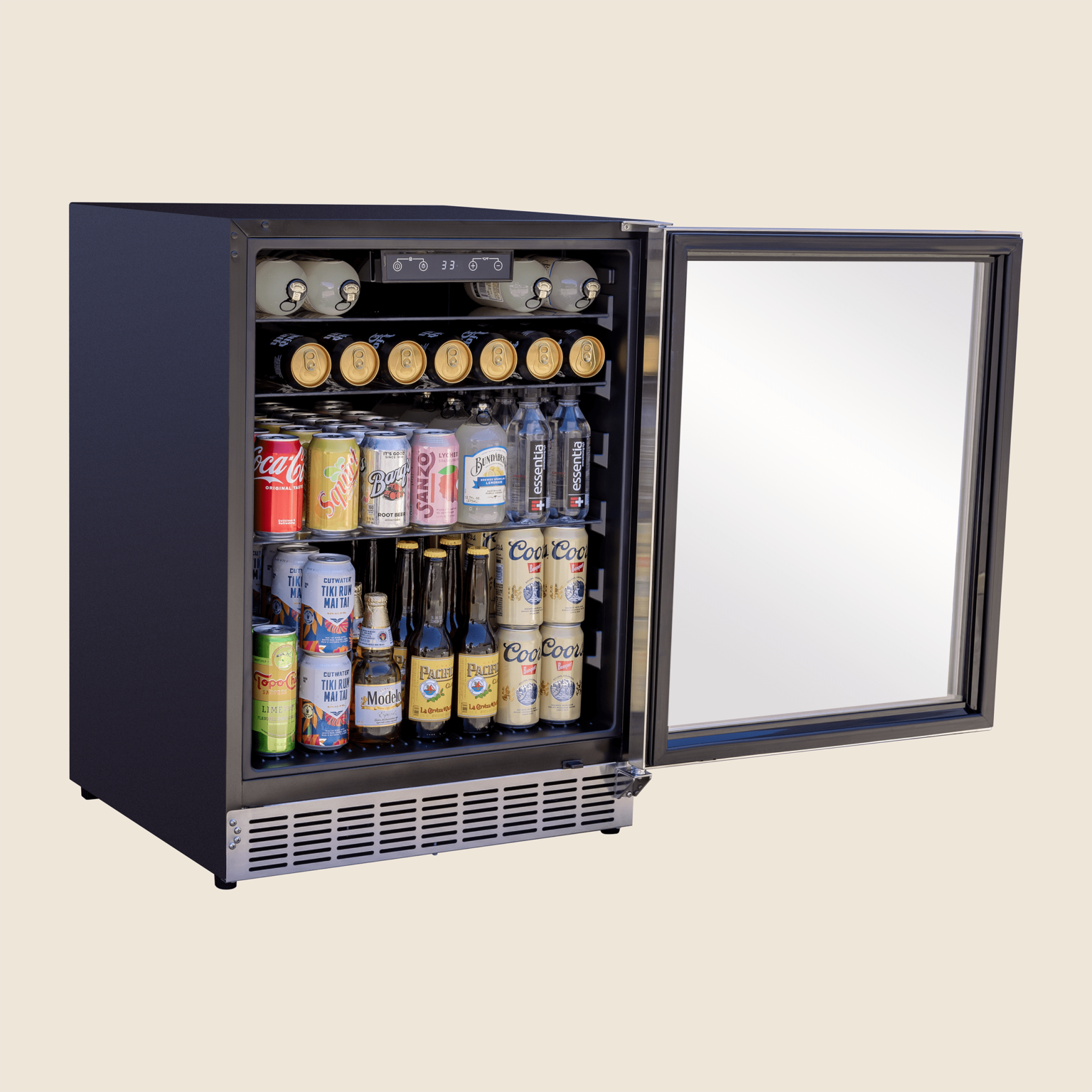 Summerset - 24" Outdoor Rated Refrigerator w / Glass Door