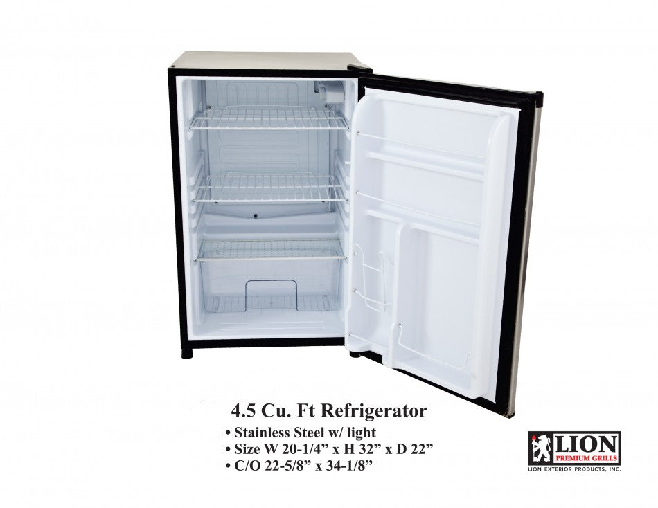 Lion - Refrigerator Stainless Steel Front Door 4.5 Cu. Ft