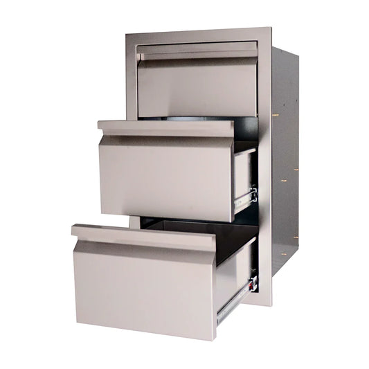 RCS Valiant Double Drawer & Paper Towel Holder - Fully Enclosed