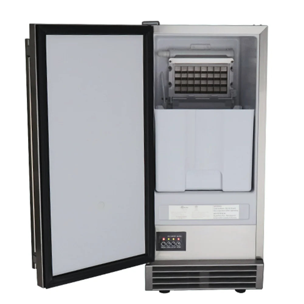 RCS Stainless Ice Maker - 26 lb Storage Capacity