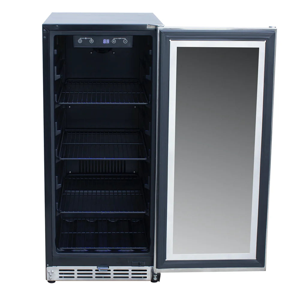 RCS Refrigerator W/ 15" Glass Window - 3.2 Cu. Ft. - UL Rated