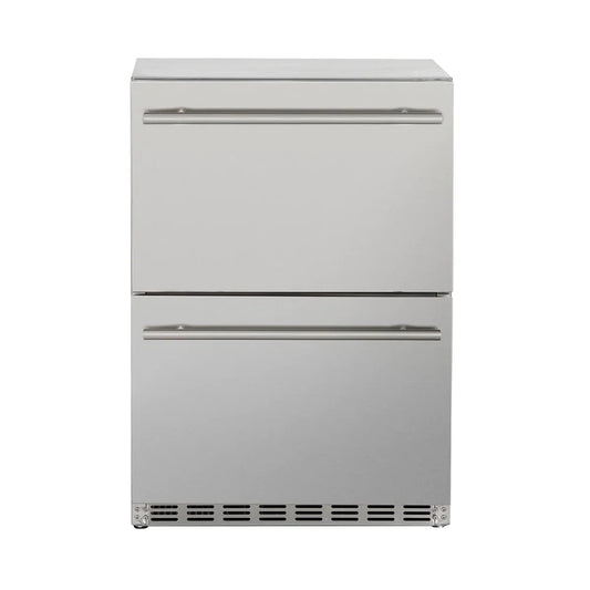 RCS Stainless Two Drawer Refrigerator - 5.3 Cu. Ft. - UL Rated