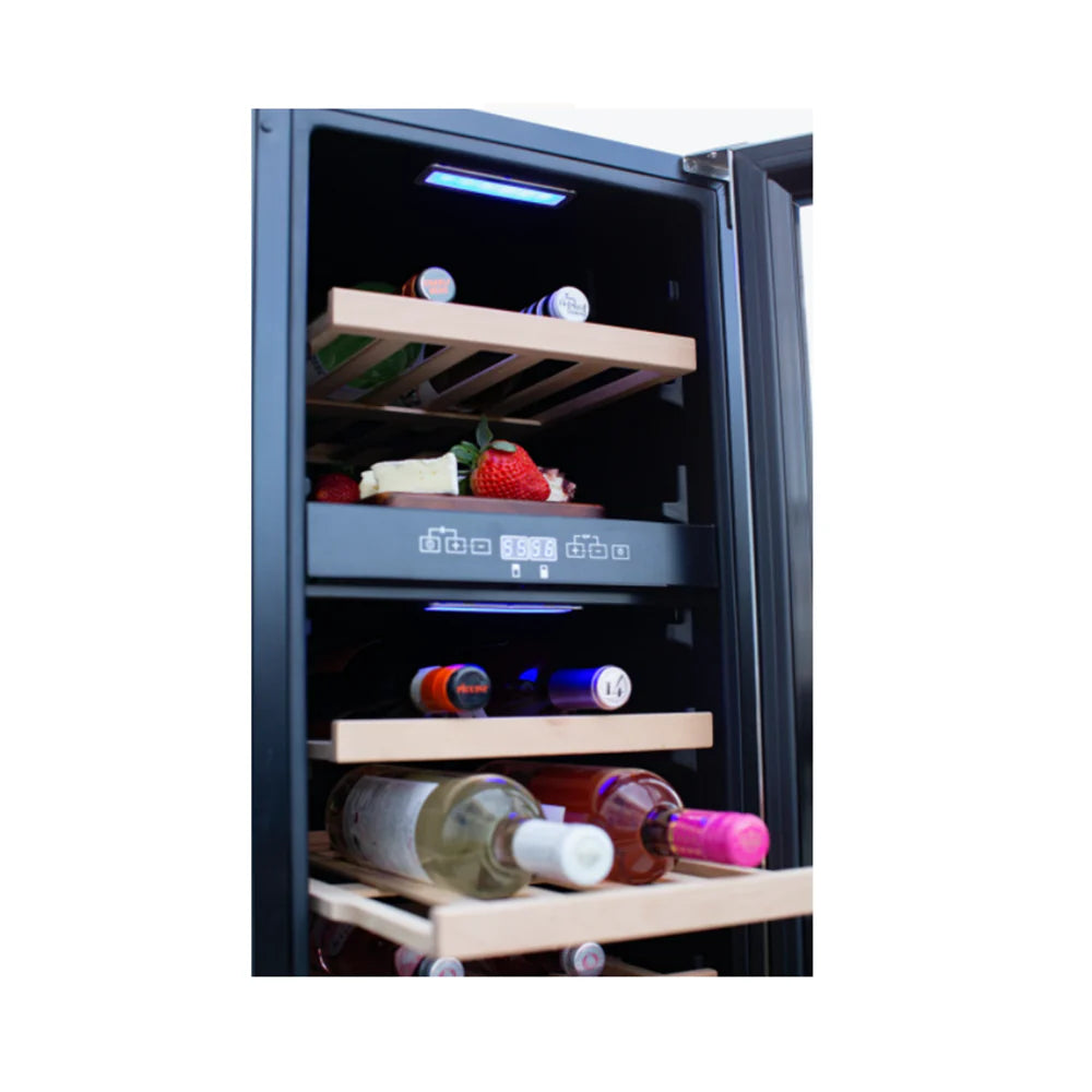 RCS Wine Cooler Refrigerator W/ 15" Glass Window - 3.2 Cu. Ft.  - UL Rated