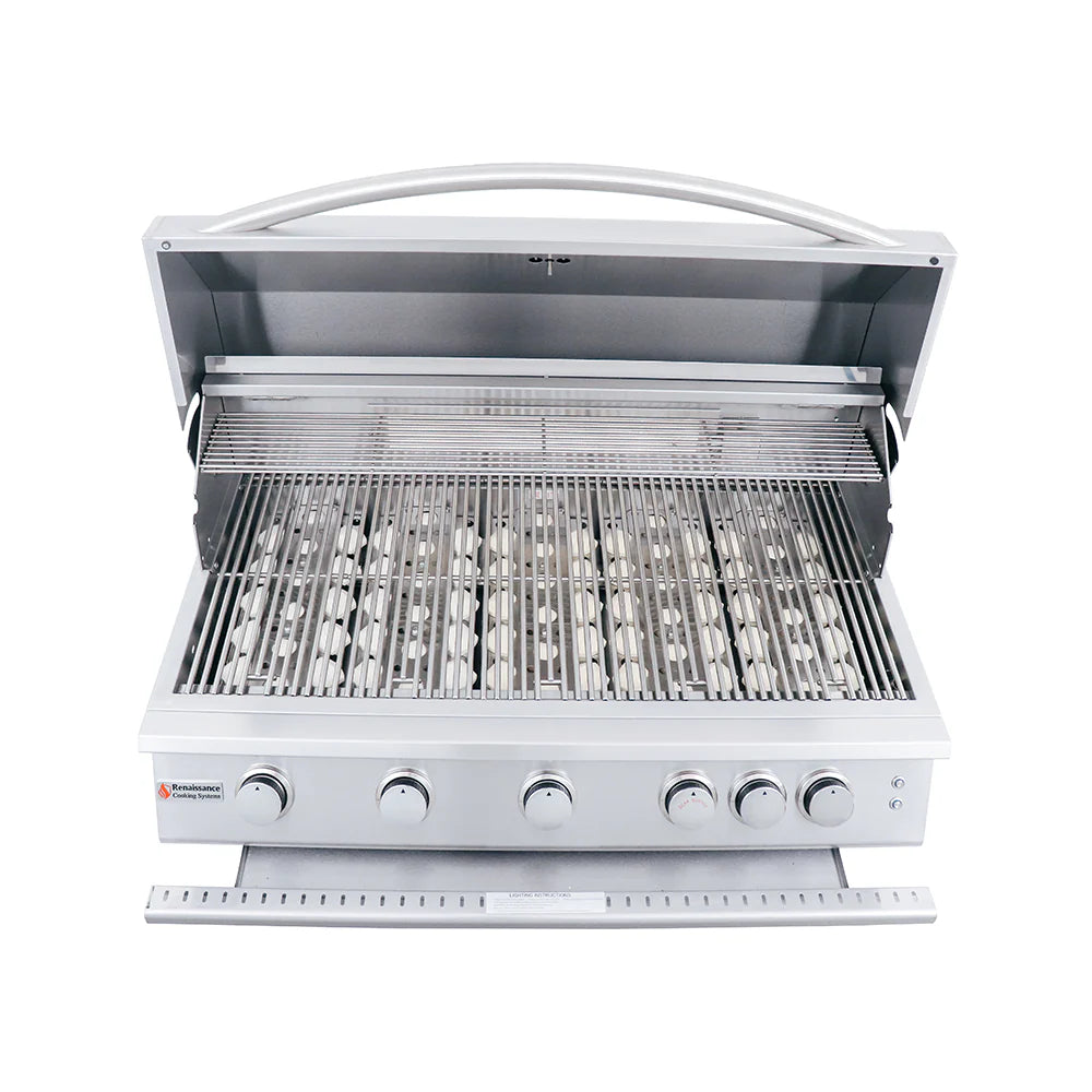 RCS 40" Premier Built-In Grill w/ LED Lights and Insulated jacket