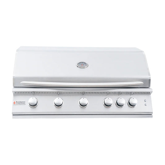 RCS 40" Premier Built-In Grill w/ LED Lights and Insulated jacket