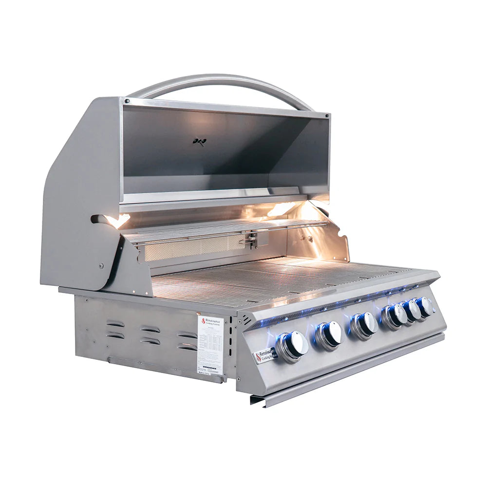 RCS 40" Premier Built-In Grill w/ LED Lights NG/LP