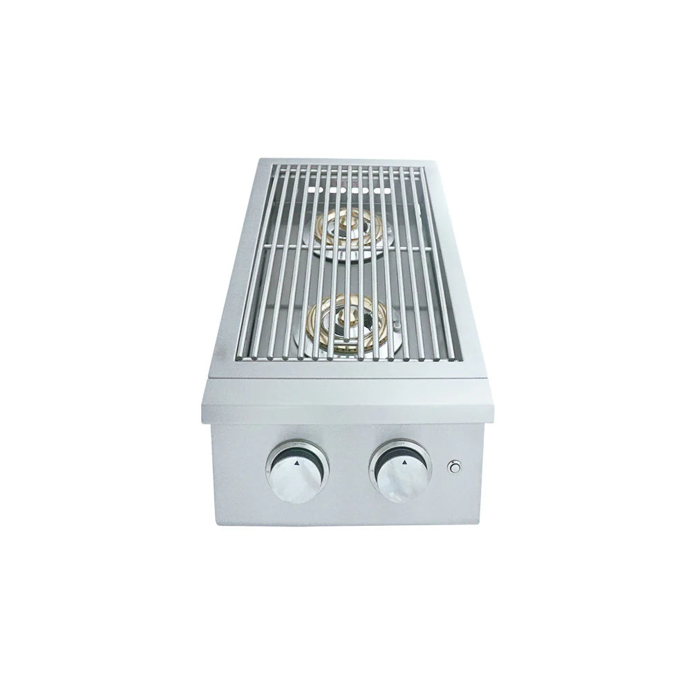 RCS Premier Double Side Burner w/ LED Lights NG/LP
