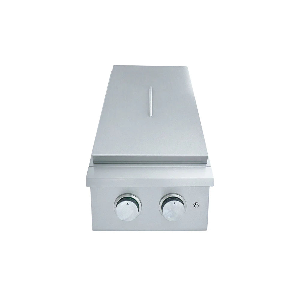 RCS Premier Double Side Burner w/ LED Lights NG/LP