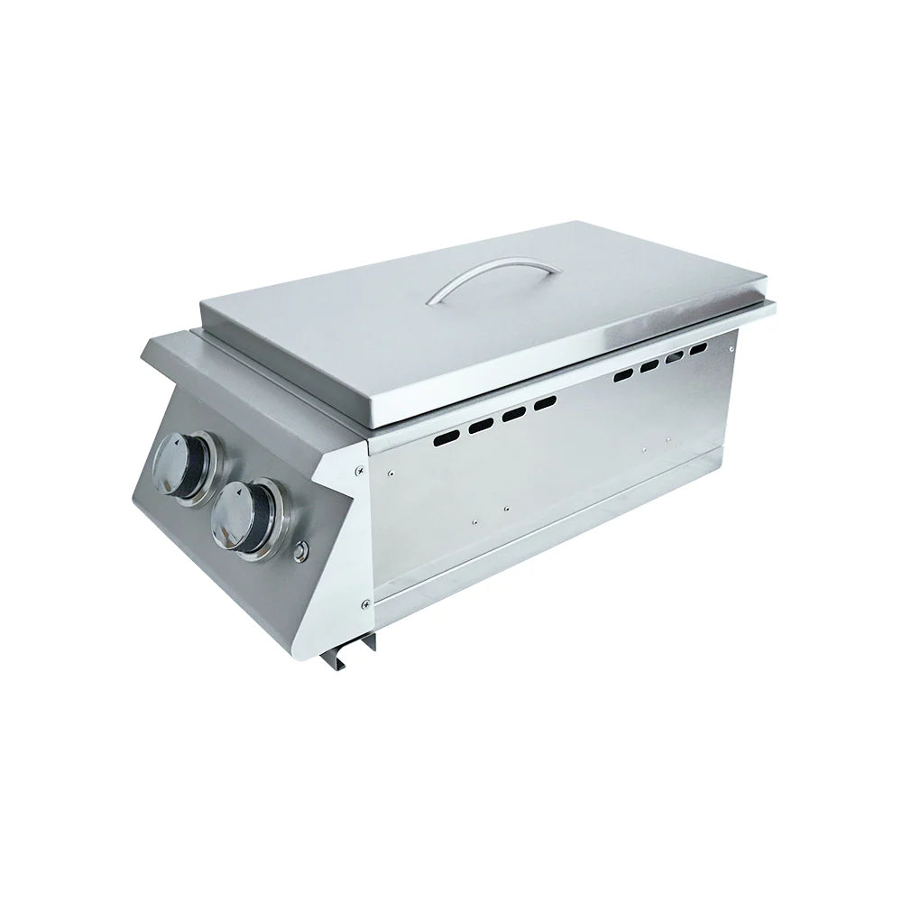 RCS Premier Double Side Burner w/ LED Lights NG/LP