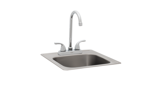 Bull - Small Stainless-Steel Sink with Faucet