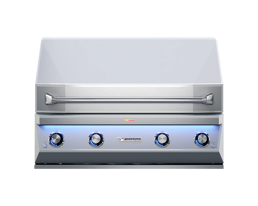 Twin Eagles 42" EAGLE ONE Super Premium Gas Grill with Black Glass Infrared Rotis Burner and Sear Zone, LP/NG