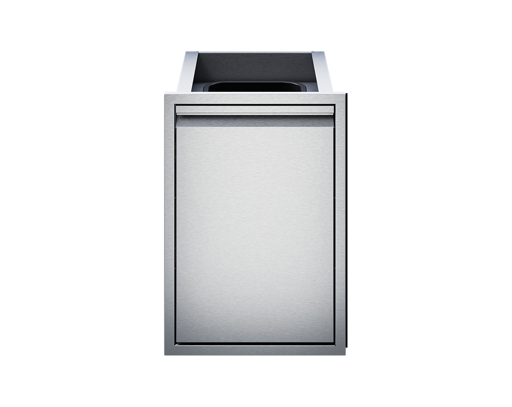 Twin Eagles 18" Tall Double Trash Drawer (2 Trash Cans Included)