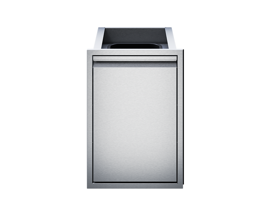 Twin Eagles 18" Tall Double Trash Drawer (2 Trash Cans Included)