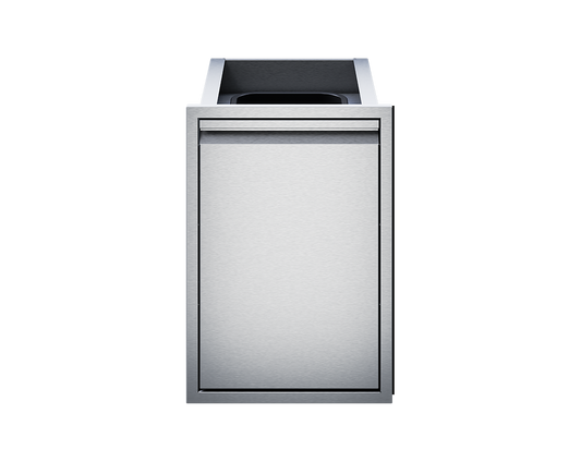 Twin Eagles 18" Tall Double Trash Drawer (2 Trash Cans Included)