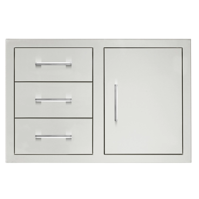 True Flame 32" 2-Drawer and Access Door Combo with Hidden Hinge