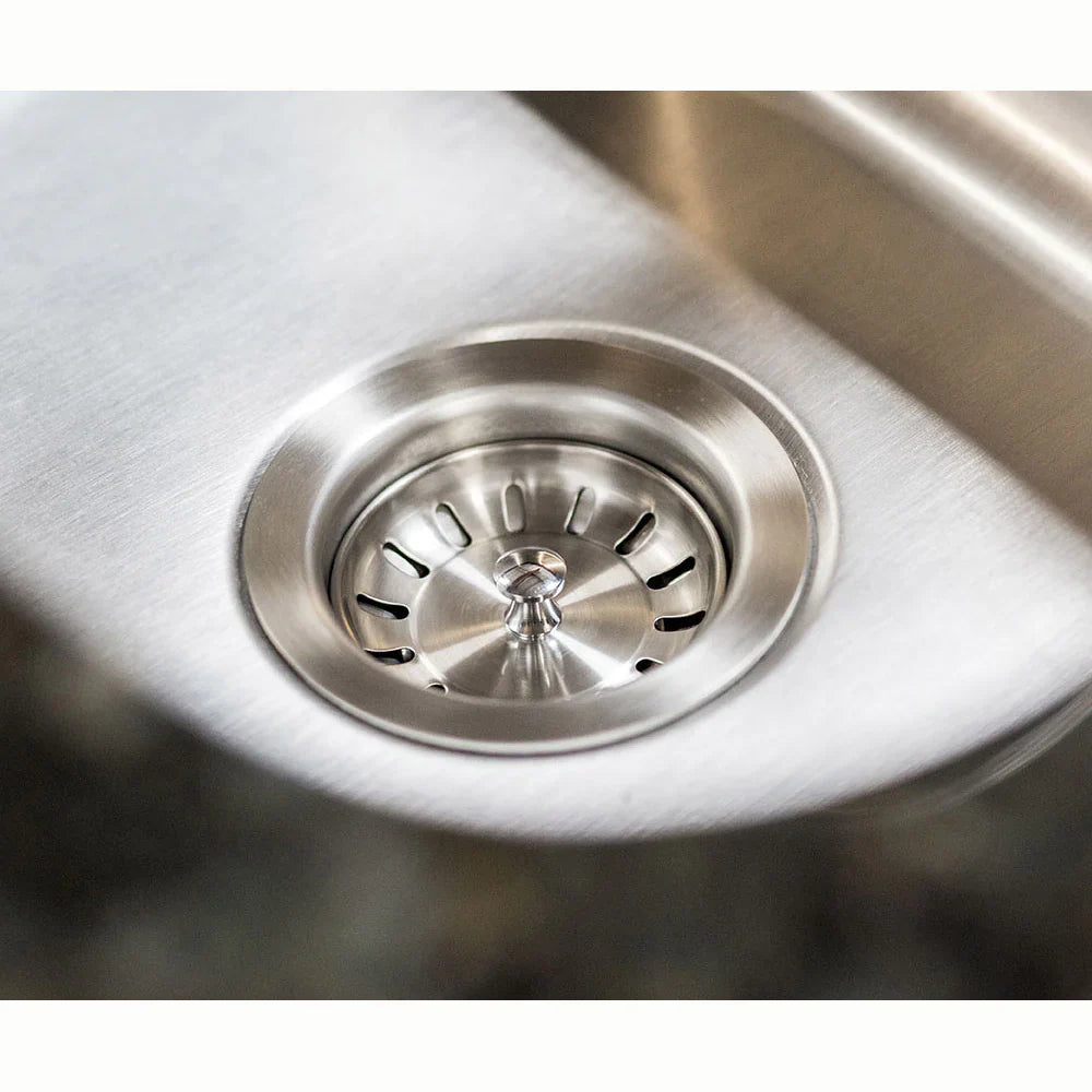 True Flame 19 X 15" Stainless Steel Undermount Sink with Hot and Cold Faucet