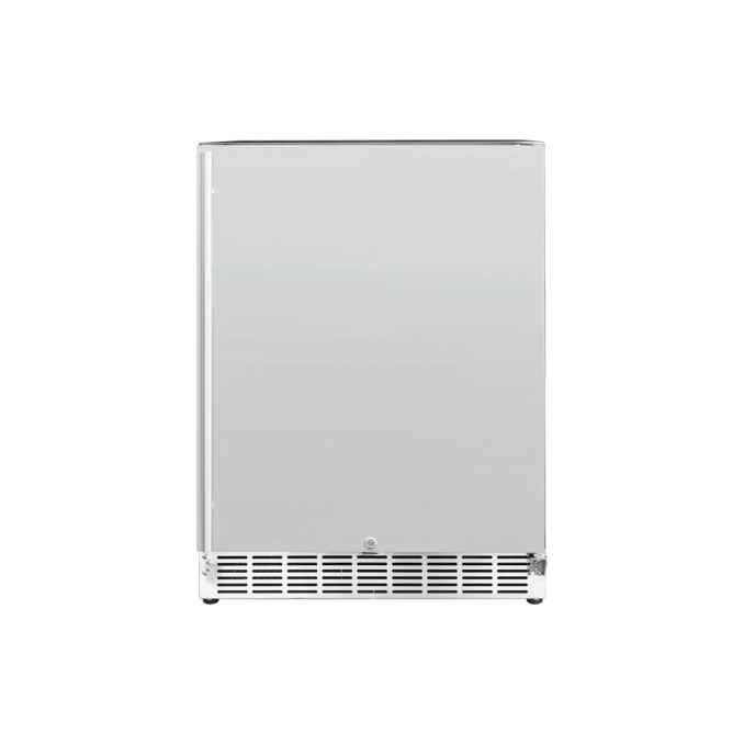 True Flame 15" Outdoor Rated Refrigerator with Glass Door and Stainless Steel Handle