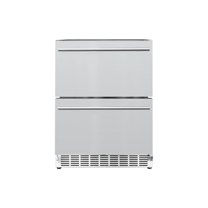 True Flame 24" Deluxe Outdoor Rated 2-Drawer Refrigerator (5.1c)