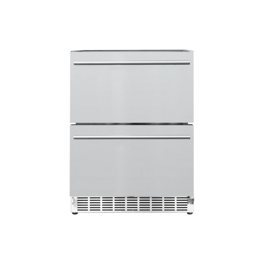 True Flame 24" Deluxe Outdoor Rated 2-Drawer Refrigerator (5.1c)