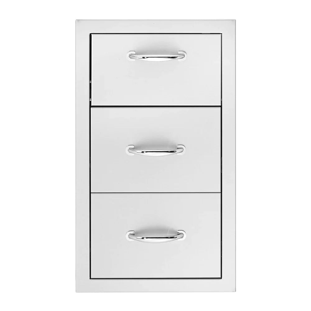True Flame 17" Vertical 2-Drawer & Paper Towel Holder Combo