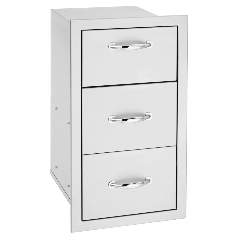 True Flame 17" Vertical 2-Drawer & Paper Towel Holder Combo