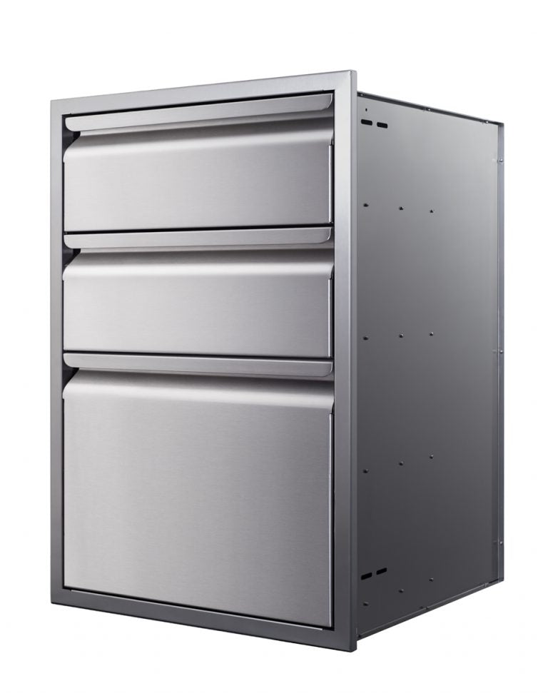 Memphis 21" Three Drawer Stack
