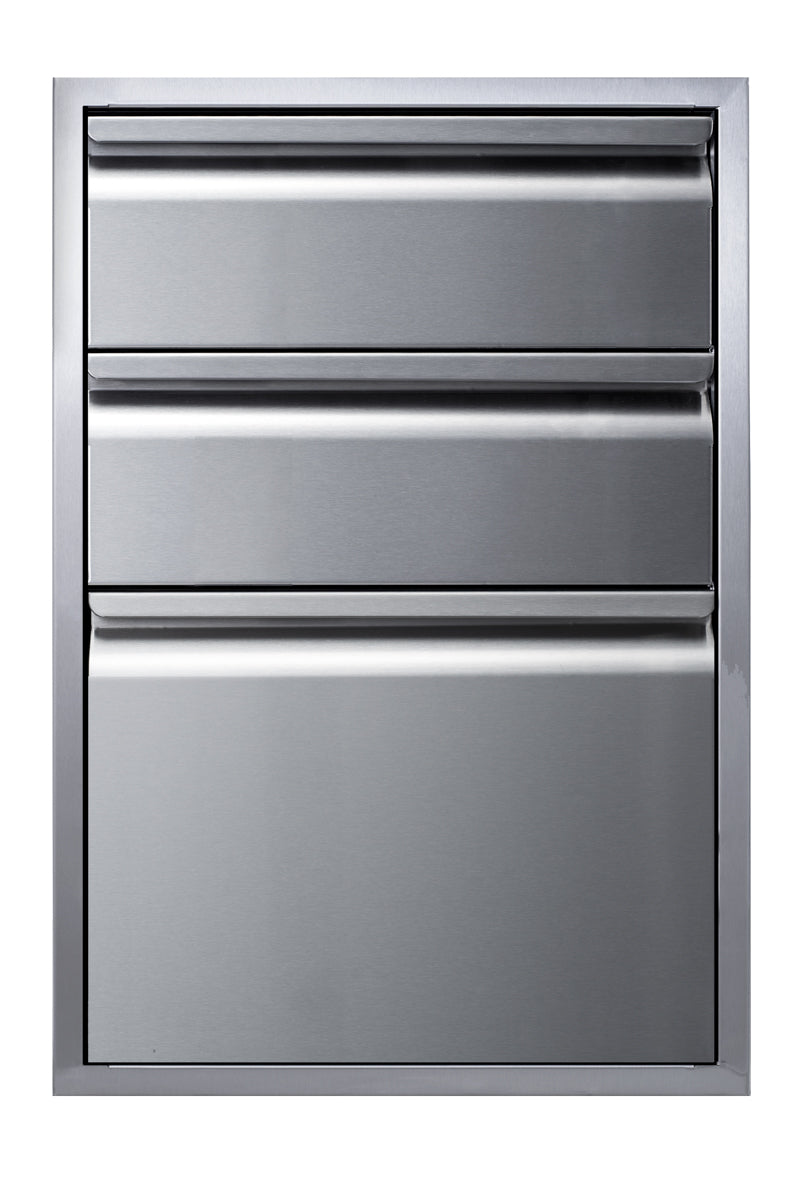 Memphis 21" Three Drawer Stack