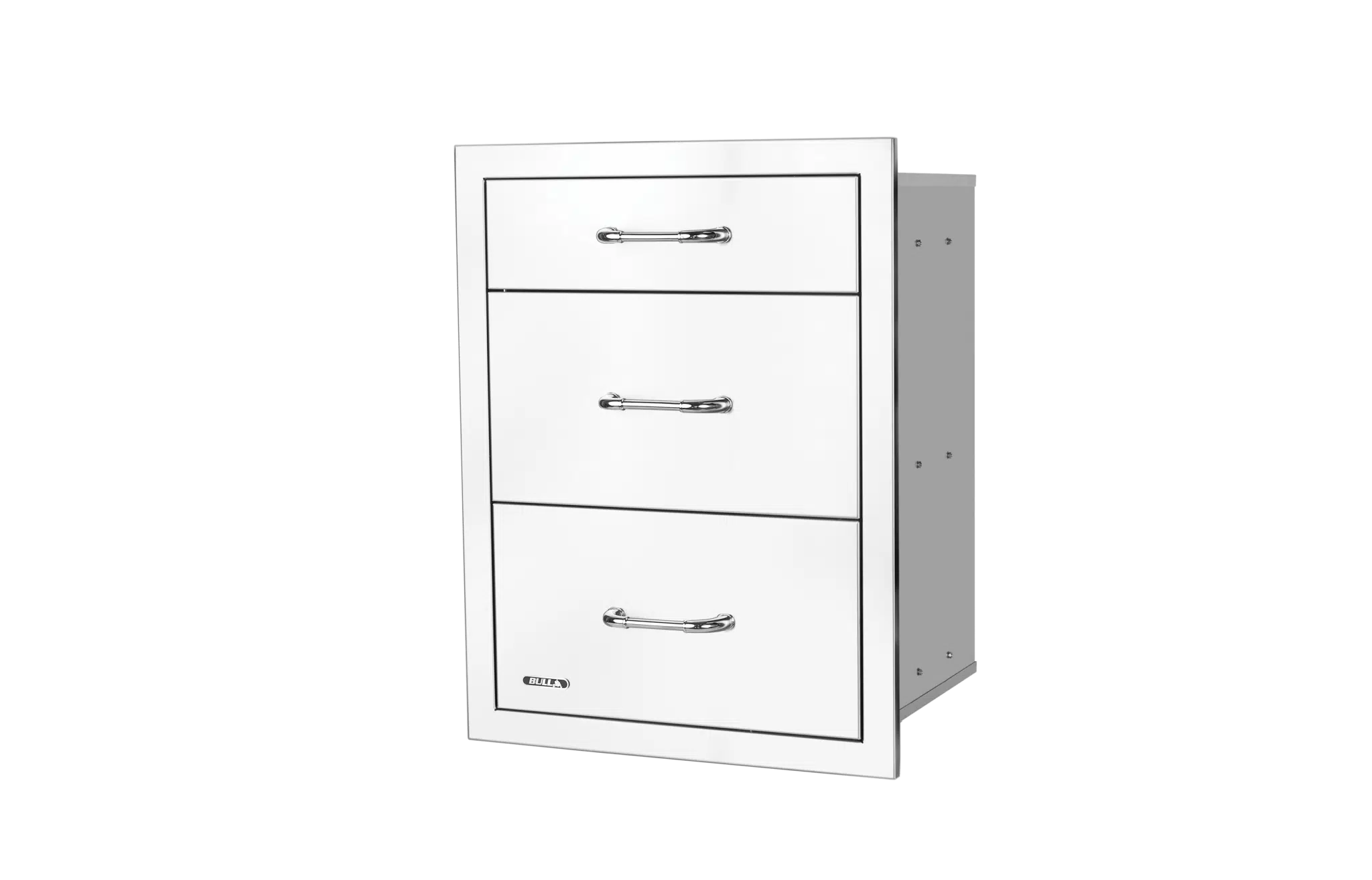 Bull - Stainless Steel Triple Drawer System with Reveal