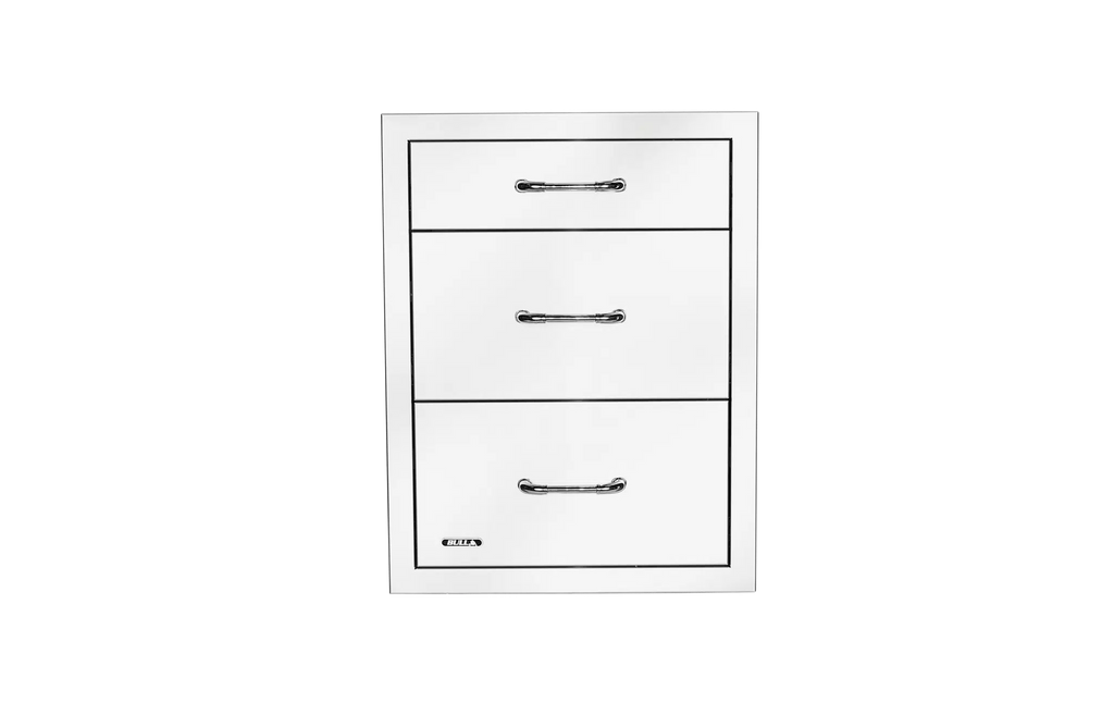 Bull - Stainless Steel Triple Drawer System with Reveal