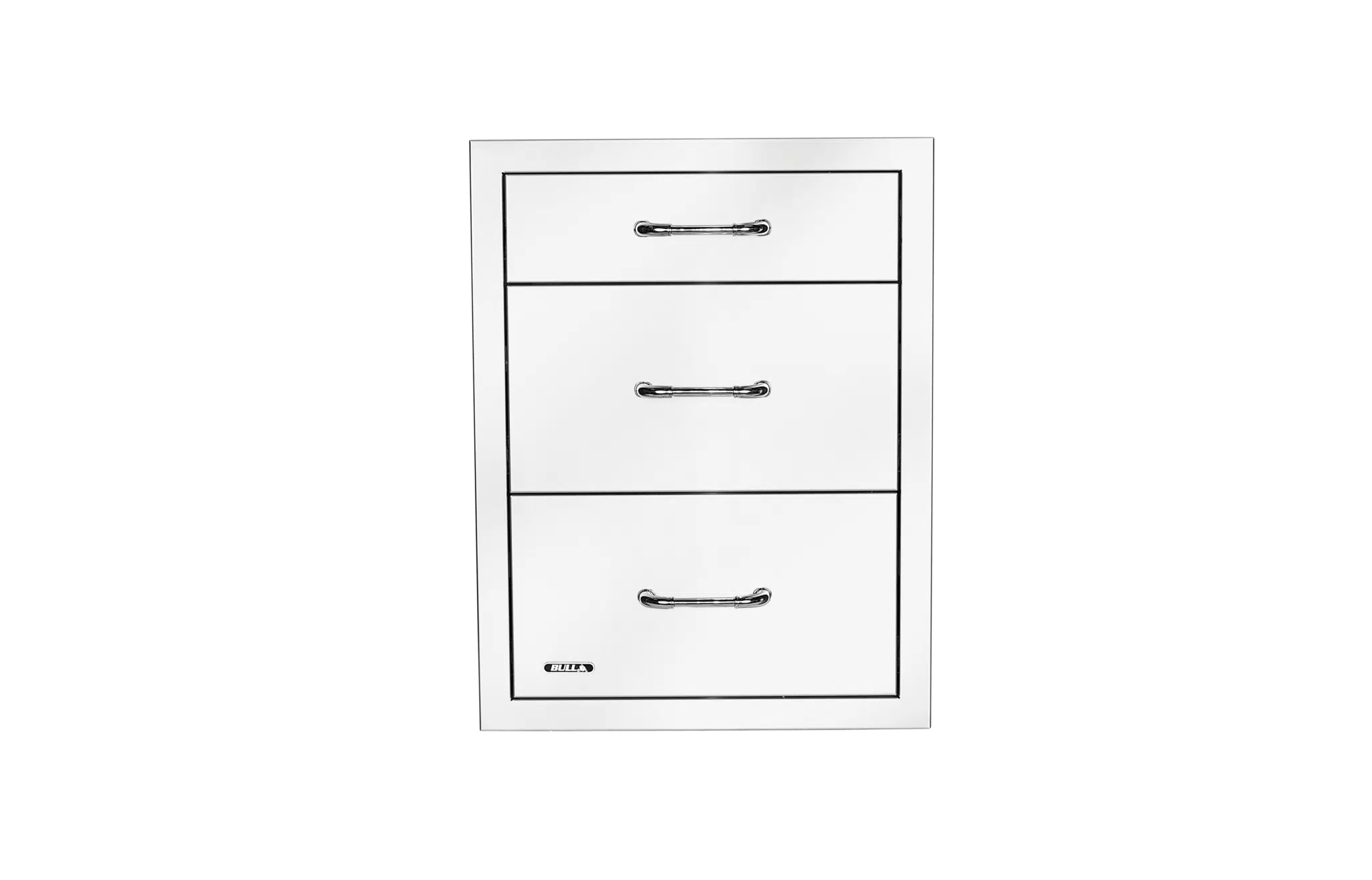 Bull - Stainless Steel Triple Drawer System with Reveal
