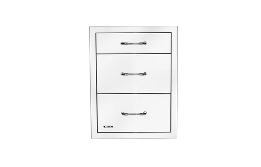 Bull - Stainless Steel Triple Drawer System with Reveal